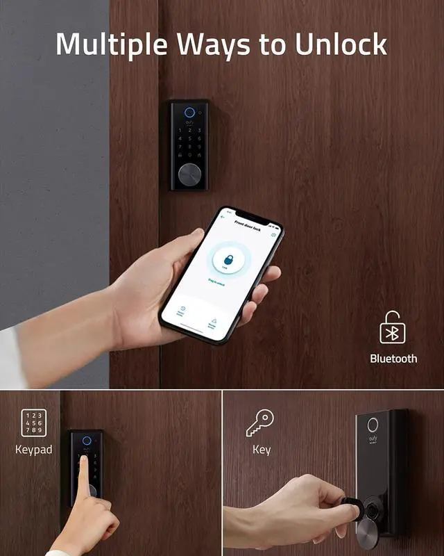 Alt view image 4 of 7 - eufy Security Smart Lock Touch & Wi-Fi, eufyCam 2C Pro 2-Cam Kit, Wireless Home Security System with 2K Resolution, 180-Day Battery Life