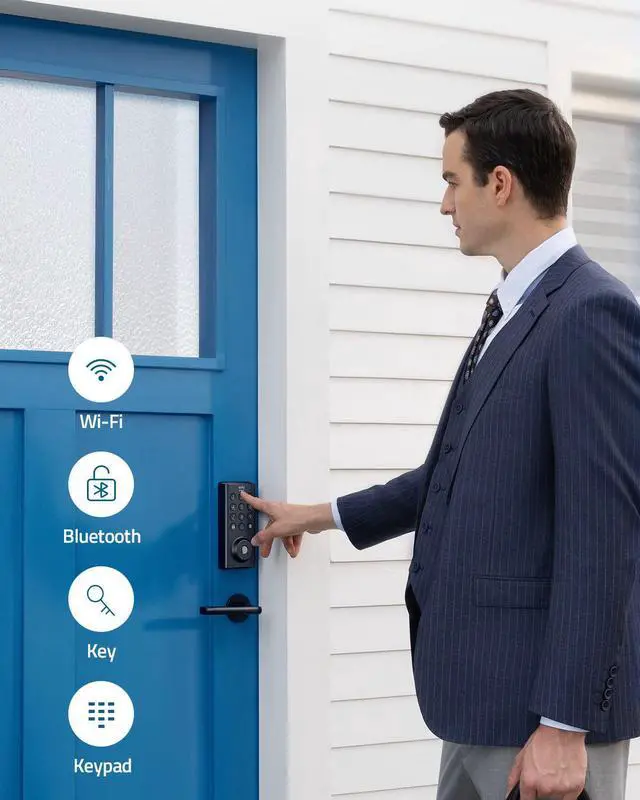 Alt view image 3 of 7 - eufy Security Smart Lock D20 (Built-In Wi-Fi) & Video Doorbell (Battery-Powered) Kit, 2K Resolution, 180-Day Battery Life,No Monthly Fees, HomeBase with High-Power Wi-Fi and Built-in Storage