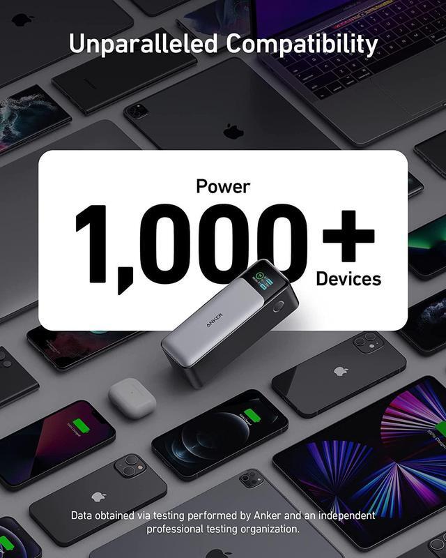 Alt view image 7 of 6 - Anker 737 Power Bank 24000mAh 3-Port Portable Charger | 140W Output | Smart Digital Display | Compatible with iPhone 15/15 Plus/15 Pro/15 Pro Max, iPhone 14/13 Series, Samsung, MacBook, Dell, AirPods