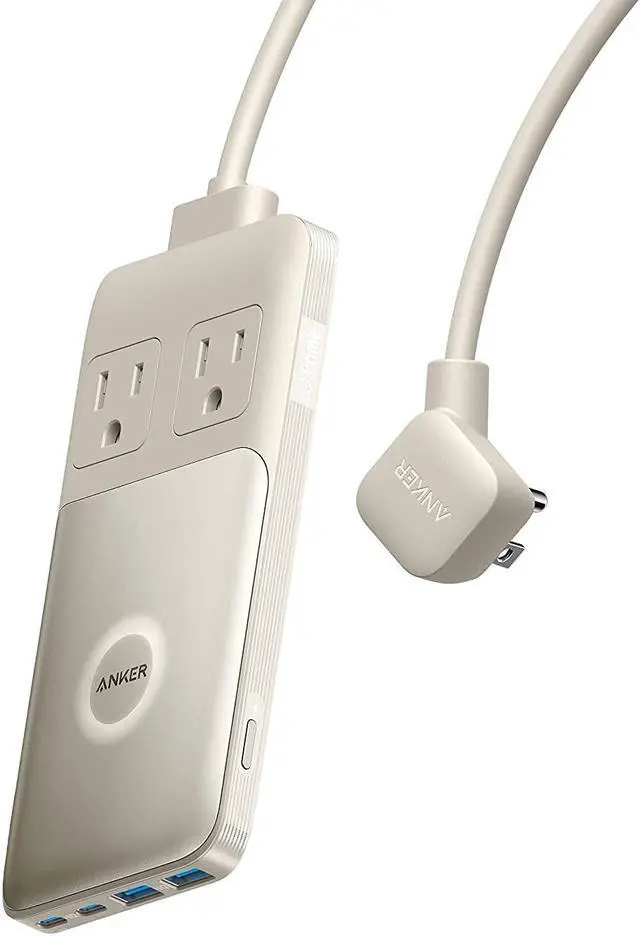 Main image of Anker 727 Charging Station ( GaNPrime 100W ), Compact Power Strip for Travel and Work, 5ft Detachable Extension Cord with 2 Outlets and 4 USB Ports, for iPhone 13, Samsung, iPad, MacBook, and More