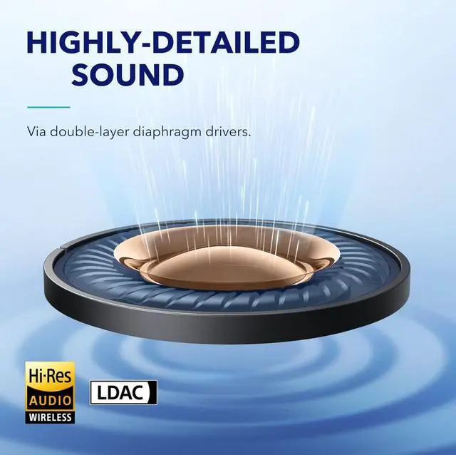 Alt view image 6 of 7 - soundcore by Anker Space A40 Adaptive Active Noise Cancelling Wireless Earbuds, Reduce Noise by Up to 98%, Ultra Long 50H Playtime, 10H Single Playtime, Hi-Res Sound, Comfortable Fit, Wireless Charge