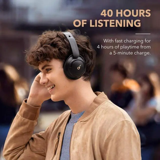 Alt view image 5 of 6 - Soundcore by Anker Life Tune Hybrid Active Noise Cancelling Headphones with Multiple Modes, Hi-Res Sound, Custom EQ via App, 40H Playtime, Comfortable Fit, Bluetooth Headphones, Multipoint Connection