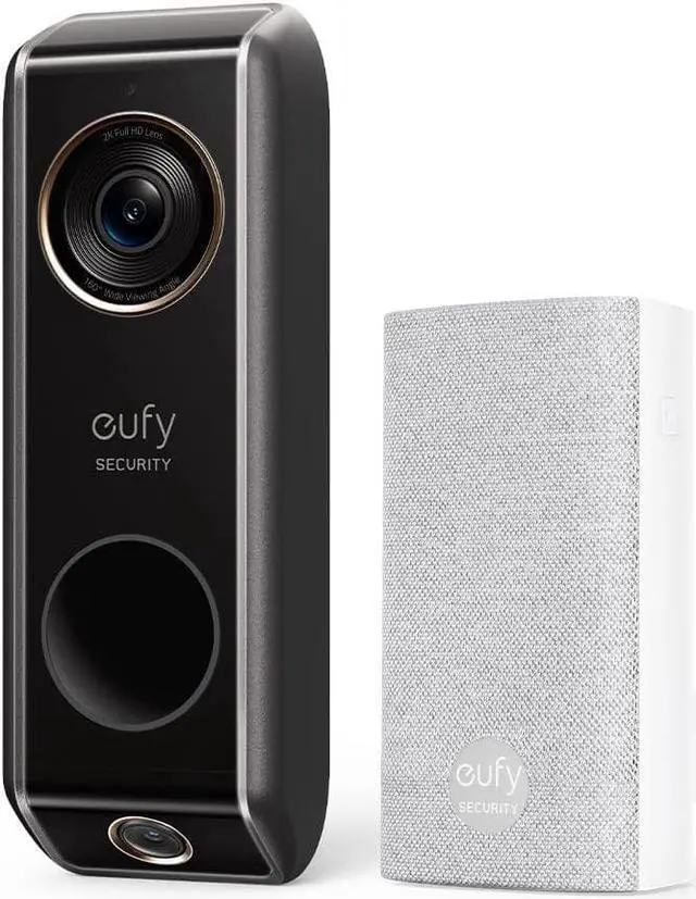 Main image of eufy Security Video Doorbell Dual Camera (Wired) with Chime, Dual Cam, Delivery Guard, 2K with HDR, No Monthly Fee, 16-24V, 30VA (Renewed)