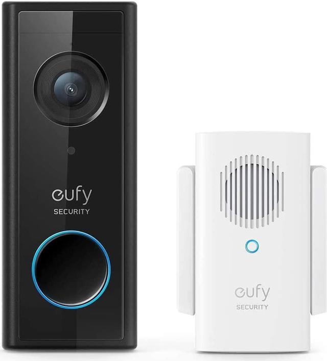 Wired or Battery-Powered Smart Wi-Fi Video Doorbell Camera with Motion  Detection and Two-Way Audio