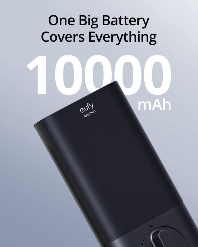 Alt view image 5 of 7 - eufy Security S330 Video Smart Lock, 3-in-1 Camera+Doorbell+Fingerprint Keyless Entry Door Lock, BHMA, WiFi Door Lock, App Remote Control, 2K HD, No Monthly Fee, Dual Motion Detection,SD Card Required