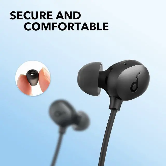 Alt view image 5 of 7 - Soundcore Life U2i Bluetooth Neckband Headphones Ergonomic Sports Headset Earbuds IPX5