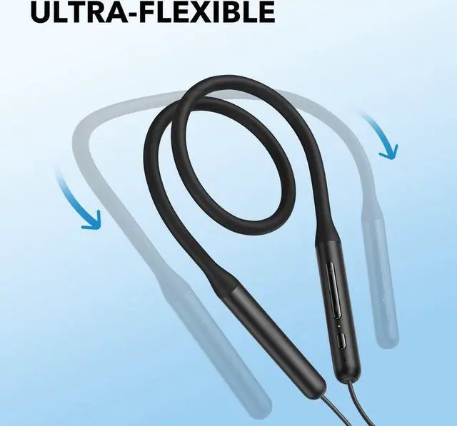 Alt view image 7 of 7 - Soundcore Life U2i Bluetooth Neckband Headphones Ergonomic Sports Headset Earbuds IPX5