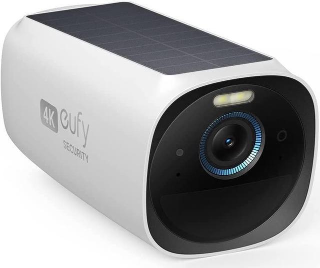 eufy Security eufyCam 3 Add-on Camera, Security Camera Outdoor Wireless, 4K  Camera, Forever Power with Solar Panel, Face Recognition AI, Expandable  Local Storage, Spotlight, Requires HomeBase 3 