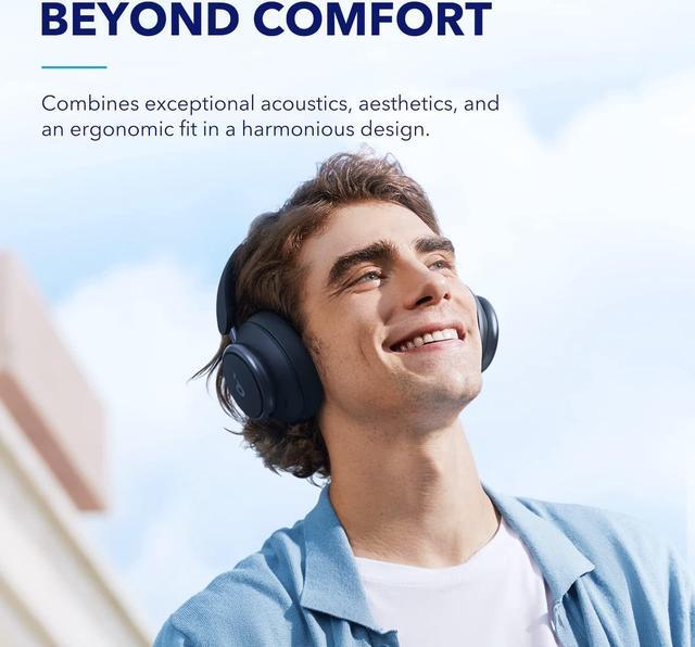 Alt view image 6 of 7 - soundcore by Anker Space Q45 Adaptive Noise Cancelling Headphones, Reduce Noise by Up to 98%, Ultra Long 50H Playtime, App Control, Hi-Res Sound with Details, Bluetooth 5.3, Ideal for Traveling Blue
