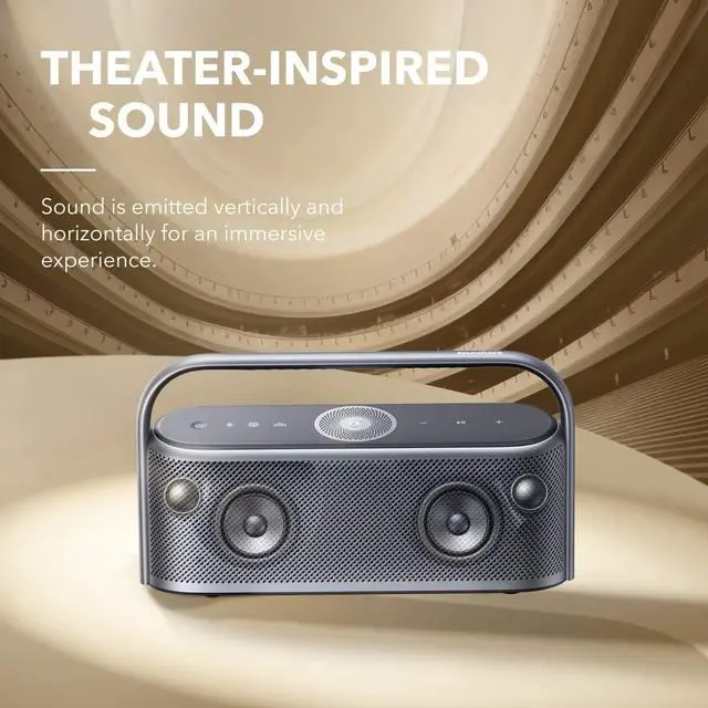 Alt view image 3 of 9 - Soundcore Motion X600 Portable Bluetooth Speaker with Wireless Hi-Res Spatial Audio,50W Sound, IPX7 Waterproof, 12H Long Playtime, Pro EQ, Built-in Handle, AUX-in