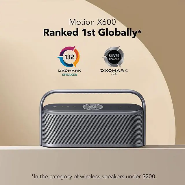 Alt view image 6 of 7 - Soundcore Motion X600 Portable Bluetooth Speaker with Wireless Hi-Res Spatial Audio,50W Sound, IPX7 Waterproof, 12H Long Playtime, Pro EQ, Built-in Handle, AUX-in Blue