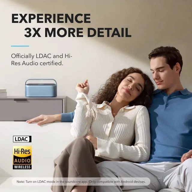 Alt view image 4 of 7 - Soundcore Motion X600 Portable Bluetooth Speaker with Wireless Hi-Res Spatial Audio,50W Sound, IPX7 Waterproof, 12H Long Playtime, Pro EQ, Built-in Handle, AUX-in Green