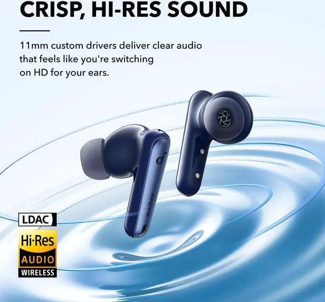 Alt view image 4 of 6 - soundcore by Anker Liberty 4 NC Wireless Noise Cancelling Earbuds, 98.5% Noise Reduction, Adaptive Noise Cancelling to Ears and Environment, Hi-Res Sound, 50H Battery, Wireless Charging, Bluetooth 5.3