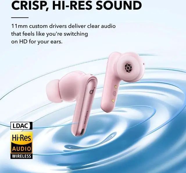 Alt view image 4 of 6 - soundcore by Anker Liberty 4 NC Wireless Noise Cancelling Earbuds, 98.5% Noise Reduction, Adaptive Noise Cancelling to Ears and Environment, Hi-Res Sound, 50H Battery, Wireless Charging, Bluetooth 5.3