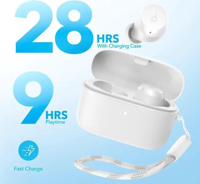 Alt view image 4 of 7 - Soundcore by Anker A20i True Wireless Earbuds, Bluetooth 5.3, App, Customized Sound, 28H Long Playtime, Water-Resistant, 2 Mics for AI Clear Calls, Single Earbud Mode