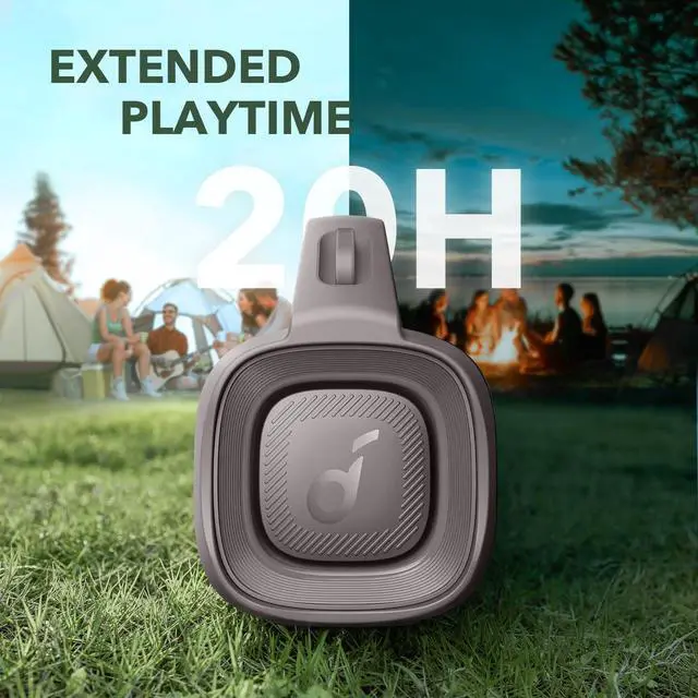 Alt view image 5 of 6 - Anker Soundcore Motion Boom Plus Outdoor Speaker with 80W Booming Sound, 20H Playtime, IP67 Waterproof and Dustproof, Type-C, Custom EQ, Bluetooth 5.3, Portable Bluetooth Speaker For Outdoors, Camping