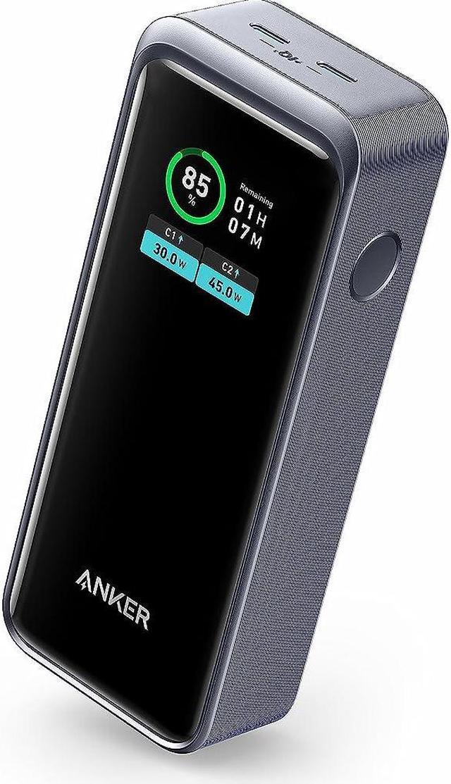 Anker Prime Power Bank, 12,000mAh 2-Port Portable Charger with 130W Output,  Smart Digital Display, Compatible with iPhone 14/13 Series, Samsung, 