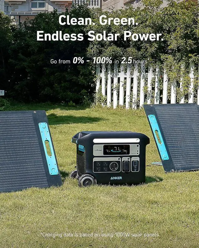Alt view image 6 of 7 - Anker SOLIX F2000 Portable Power Station, PowerHouse 767, 2400W Solar Generator, GaNPrime Battery Generators for Home Use, LiFePO4 Power Station for Outdoor Camping, and RVs (Solar Panel Optional)