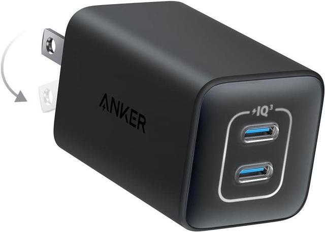 Anker 47W USB C Charger (Nano 3), 2 Port Compact Foldable GaN Fast