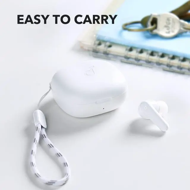 Alt view image 5 of 7 - Soundcore by Anker P20i True Wireless Earbuds, 10mm Drivers with Big Bass, Bluetooth 5.3, 30H Long Playtime, Water-Resistant, 2 Mics for AI Clear Calls, 22 Preset EQs, Customization via App White