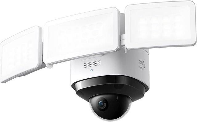 eufy Security Floodlight Cam 2 Pro, 360-Degree Pan and Tilt Coverage, 2K  Full HD Outdoor Camera, Smart Lighting, Weatherproof, On-Device AI Subject  Lock and Tracking, No Monthly Fee 