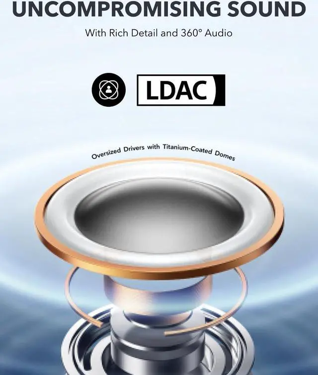 Alt view image 4 of 6 - Soundcore by Anker AeroFit Pro Open-Ear Headphones, Ultra Comfort, Secure Fit, Ergonomic Design, Rich Sound with LDAC, Bluetooth 5.3, IPX5 Water-Resistant, 46H Playtime, App Control, Wireless Earbuds