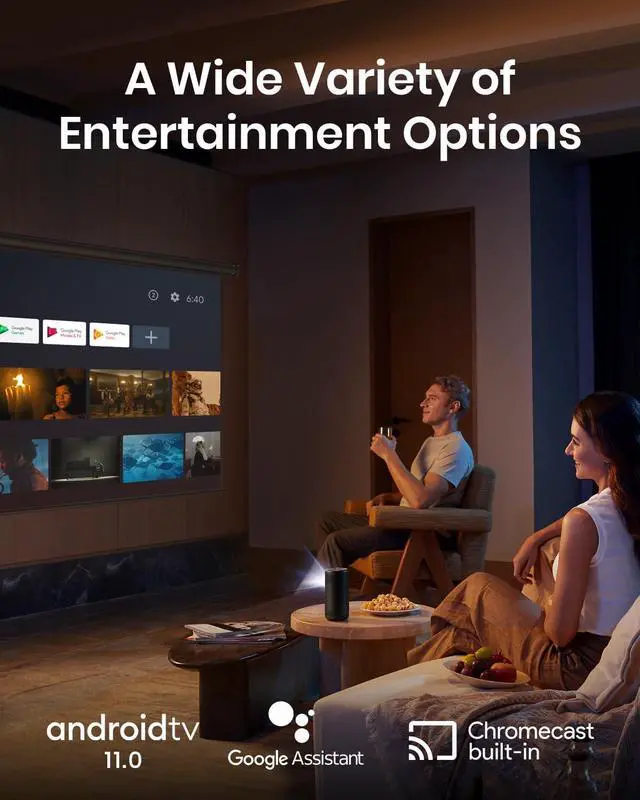 Alt view image 6 of 7 - NEBULA by Anker Capsule 3 Laser 1080p, Mini Smart TV Projector with wifi and bluetooth, Outdoor Portable Projector, Dolby Digital, Laser Projector, Autofocus, 120-Inch Picture, 2.5H Built-in Battery