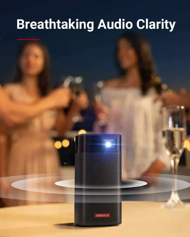 Alt view image 7 of 7 - Anker Nebula Apollo, Wi-Fi Mini Projector, 200 ANSI Lumen Portable Projector, 6W Speaker, Movie Projector, 100 Inch Picture, 4-Hour Video Playtime, Outdoor ProjectorWatch Anywhere (Renewed)