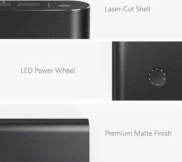 Alt view image 5 of 7 - Anker PowerCore 26800mAh Power Bank 3-Port Portable Charger Battery Backup QC3.0 (Renewed)
