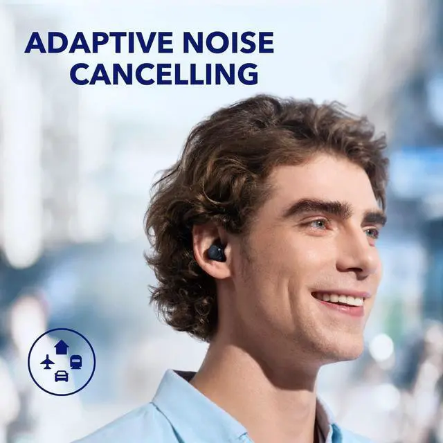Alt view image 3 of 7 - Soundcore by Anker Space A40 Auto-Adjustable Active Noise Cancelling Wireless Earbuds, Reduce Noise by Up to 98%, 50H Playtime, Hi-Res Sound, App Customization, Wireless Charge (Renewed)