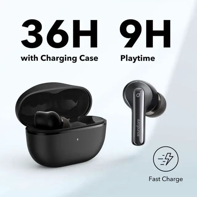 Alt view image 6 of 7 - Soundcore by Anker Life P3i Hybrid Active Noise Cancelling Earbuds, 4 Mics, AI-Enhanced Calls, 10mm Drivers, Powerful Sound, App for Custom EQ, 36H Playtime, Fast Charging, Bluetooth 5.2 (Renewed)