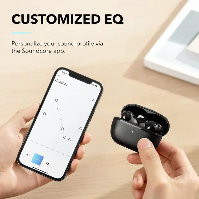 Alt view image 5 of 7 - Soundcore by Anker Life P3i Hybrid Active Noise Cancelling Earbuds, 4 Mics, AI-Enhanced Calls, 10mm Drivers, Powerful Sound, App for Custom EQ, 36H Playtime, Fast Charging, Bluetooth 5.2 (Renewed)
