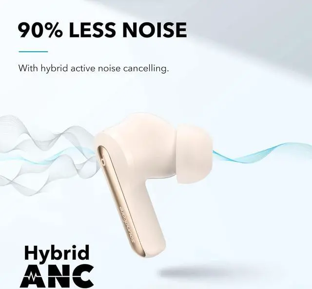 Alt view image 2 of 7 - Soundcore by Anker Life P3i Hybrid Active Noise Cancelling Earbuds, 4 Mics, AI-Enhanced Calls, 10mm Drivers, Powerful Sound, App for Custom EQ, 36H Playtime, Fast Charging, Bluetooth 5.2 (Renewed)