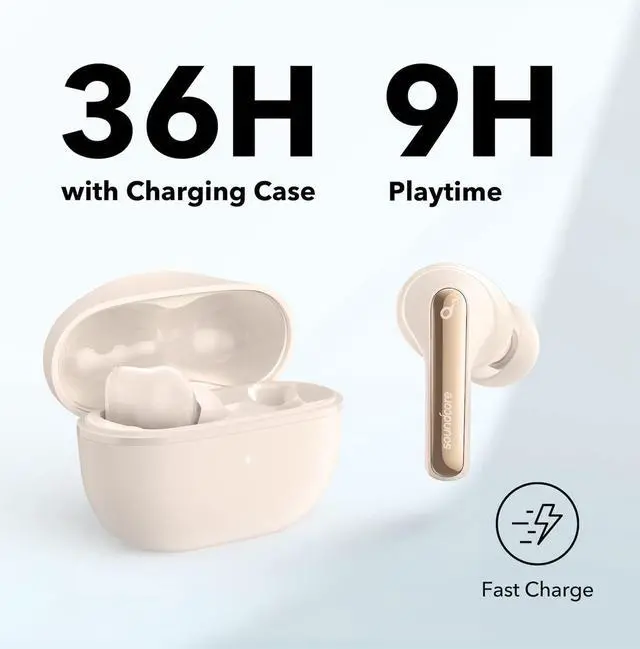 Alt view image 6 of 7 - Soundcore by Anker Life P3i Hybrid Active Noise Cancelling Earbuds, 4 Mics, AI-Enhanced Calls, 10mm Drivers, Powerful Sound, App for Custom EQ, 36H Playtime, Fast Charging, Bluetooth 5.2 (Renewed)