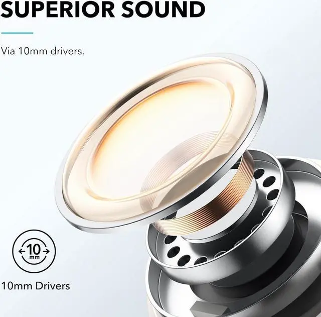 Alt view image 4 of 7 - Soundcore by Anker Life P3i Hybrid Active Noise Cancelling Earbuds, 4 Mics, AI-Enhanced Calls, 10mm Drivers, Powerful Sound, App for Custom EQ, 36H Playtime, Fast Charging, Bluetooth 5.2 (Renewed)