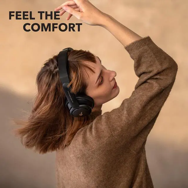 Alt view image 6 of 6 - Soundcore by Anker Life Q30 Hybrid Active Noise Cancelling Headphones with Multiple Modes, Hi-Res Sound, Custom EQ via App, 40H Playtime, Comfortable Fit, Bluetooth, Connect to 2 Devices (Renewed)