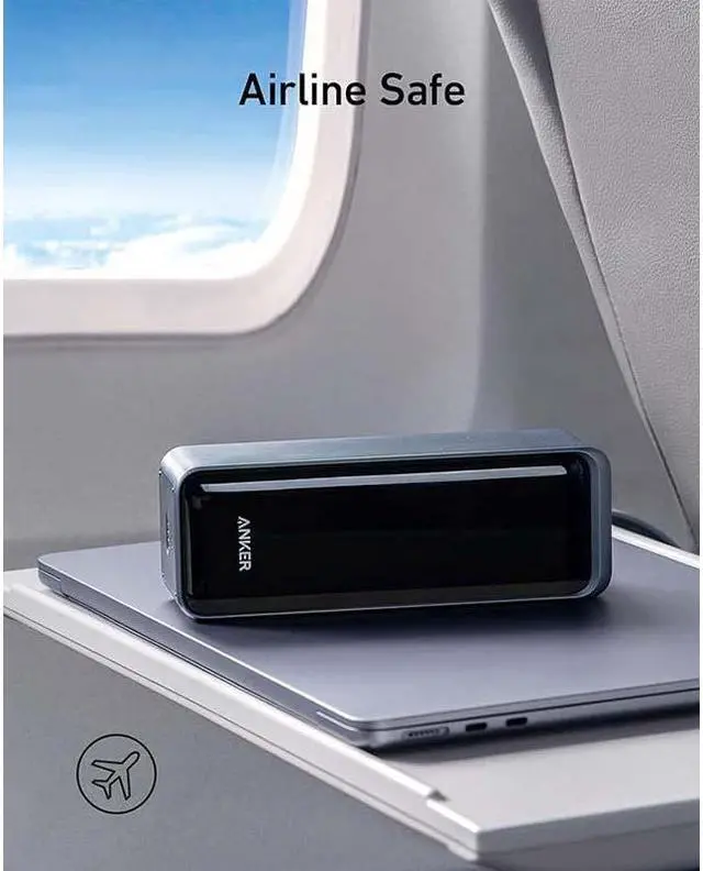 Alt view image 7 of 7 - Anker Prime 27,650mAh Power Bank (250W) with 100W Charging Base, 3-Port Portable Charger, Smart App, Compatible with iPhone 15/15 Plus/15 Pro/15 Pro Max/14 Series, MacBook, Samsung, Dell, AirPods