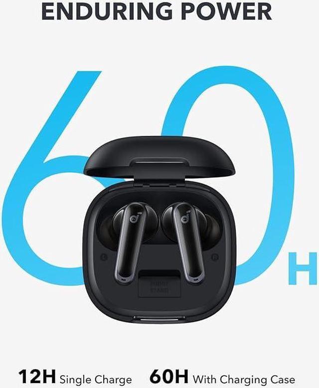 Alt view image 4 of 6 - Anker Soundcore P40i, Noise Cancelling Wireless Earbuds, Adaptive Noise Cancelling to Environments, Heavy Bass, 60H Playtime, 2-in-1 Case and Phone Stand, IPX5, Wireless Charging, Bluetooth 5.3