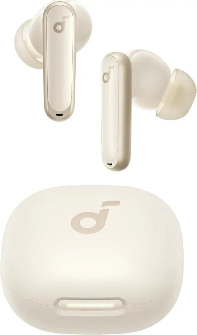 Main image of Soundcore P40i by Anker, Noise Cancelling Wireless Earbuds, Adaptive Noise Cancelling to Environments, Heavy Bass, 60H Playtime, 2-in-1 Case and Phone Stand, IPX5, Wireless Charging, Bluetooth 5.3