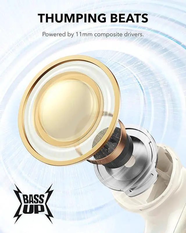 Alt view image 5 of 6 - Soundcore P40i by Anker, Noise Cancelling Wireless Earbuds, Adaptive Noise Cancelling to Environments, Heavy Bass, 60H Playtime, 2-in-1 Case and Phone Stand, IPX5, Wireless Charging, Bluetooth 5.3