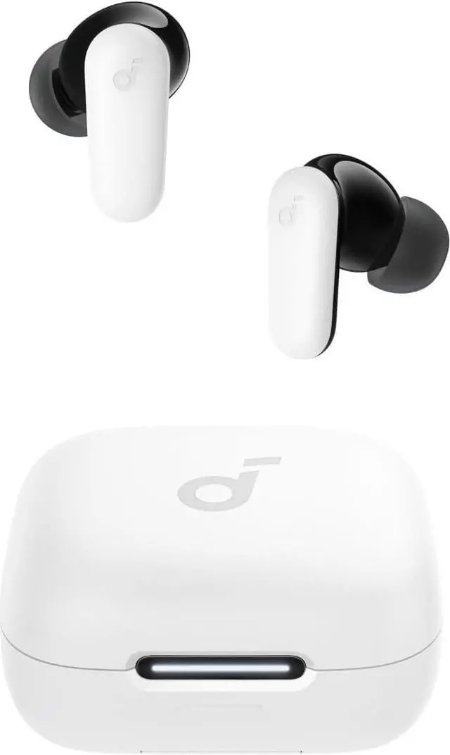 Main image of Soundcore P30i by Anker Noise Cancelling Earbuds, Strong and Smart Noise Cancelling, Powerful Bass, 45H Playtime, 2-in-1 Case and Phone Stand, IP54, Wireless Earbuds, Bluetooth 5.4  White