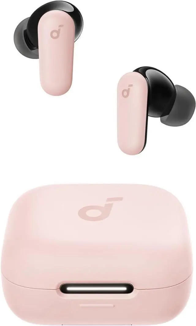 Main image of Soundcore P30i by Anker Noise Cancelling Earbuds, Strong and Smart Noise Cancelling, Powerful Bass, 45H Playtime, 2-in-1 Case and Phone Stand, IP54, Wireless Earbuds, Bluetooth 5.4 Pink