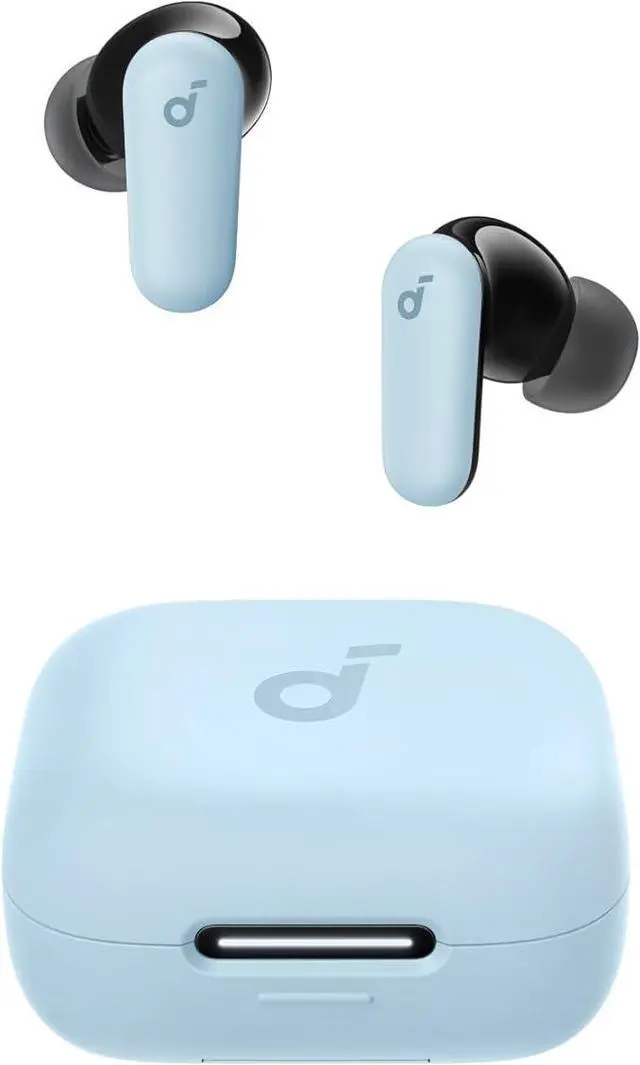Main image of Soundcore P30i by Anker Noise Cancelling Earbuds, Strong and Smart Noise Cancelling, Powerful Bass, 45H Playtime, 2-in-1 Case and Phone Stand, IP54, Wireless Earbuds, Bluetooth 5.4 Blue