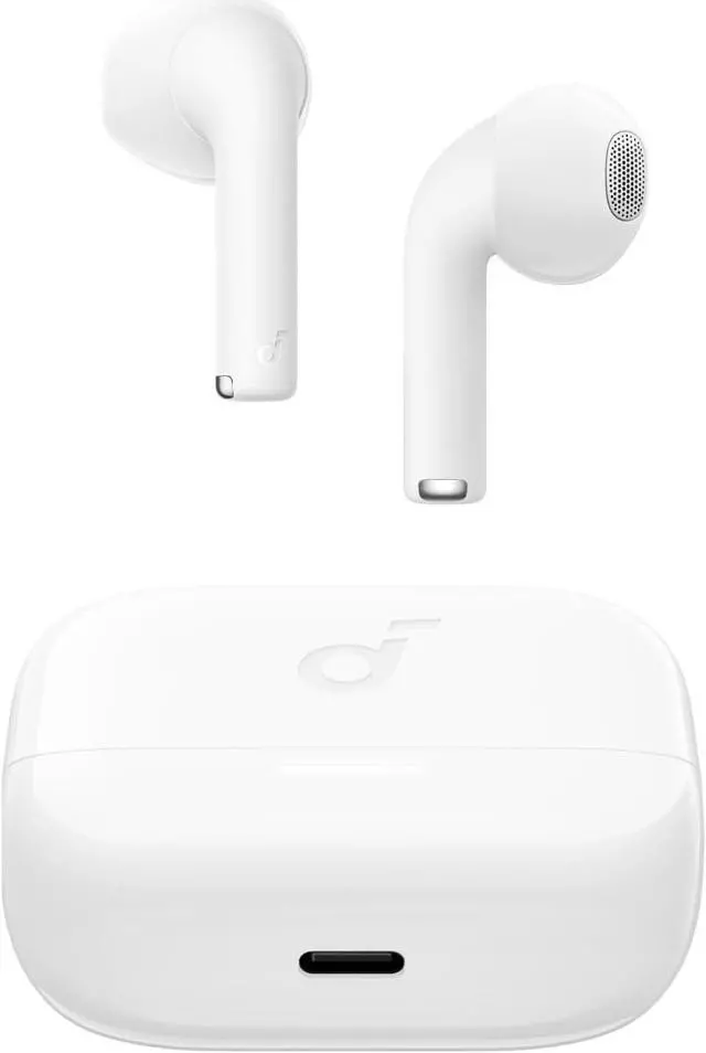 Main image of Soundcore K20i by Anker, Semi-in-Ear Earbuds, Bluetooth Wireless, 36H Playtime, Fast Charge, Clear Sound, Comfortable Fit, ENC 2-Mic Clear Calls, Custom EQ, IPX5, Bluetooth 5.3, App Control White