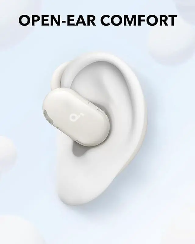 Alt view image 2 of 6 - Soundcore V20i by Anker Open-Ear Headphones, Adjustable Ear Hooks, Ultra-Comfort, Snug Fit, Powerful Sound, Clear Calls, IP55, LED Lights, 36H Playtime, Bluetooth 5.4 Earbuds, Multipoint Connection