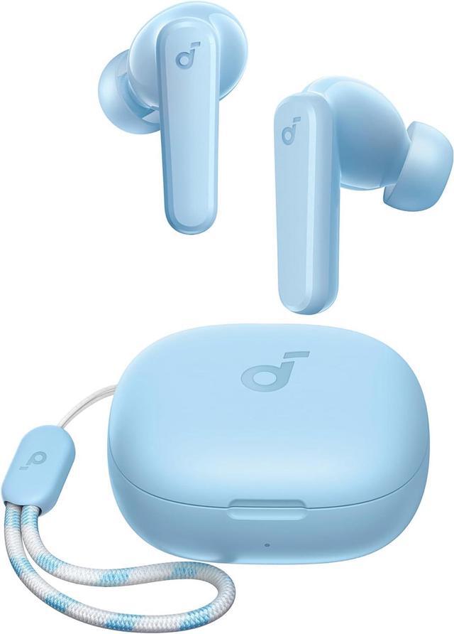 Main image of Soundcore by Anker P20i True Wireless Earbuds, 10mm Drivers with Big Bass, Bluetooth 5.3, 30H Long Playtime, Water-Resistant, 2 Mics for AI Clear Calls, 22 Preset EQs, Customization via App Light Blue