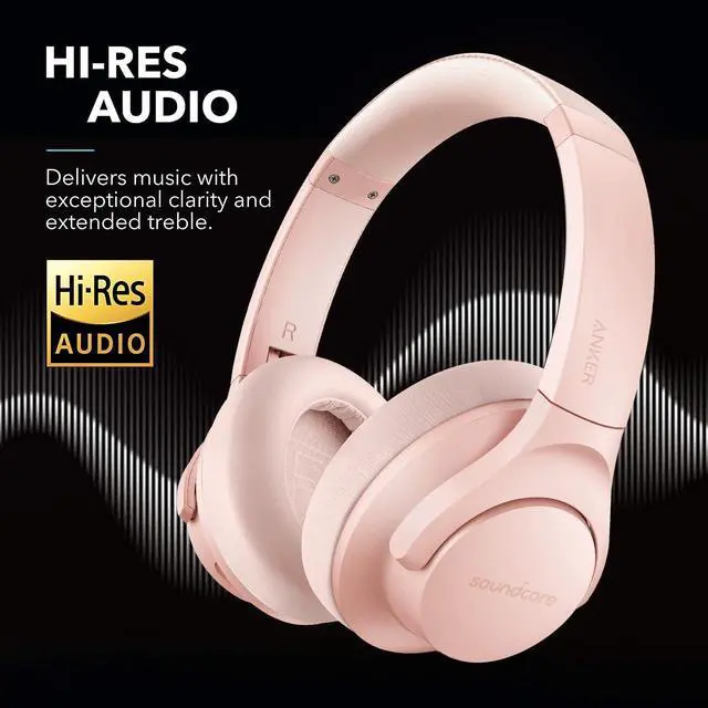 Alt view image 3 of 5 - Soundcore Anker Life Q20 Hybrid Active Noise Cancelling Headphones, Wireless Over Ear Bluetooth Headphones, 60H Playtime, Hi-Res Audio, Deep Bass, Memory Foam Ear Cups, for Travel, Home Office