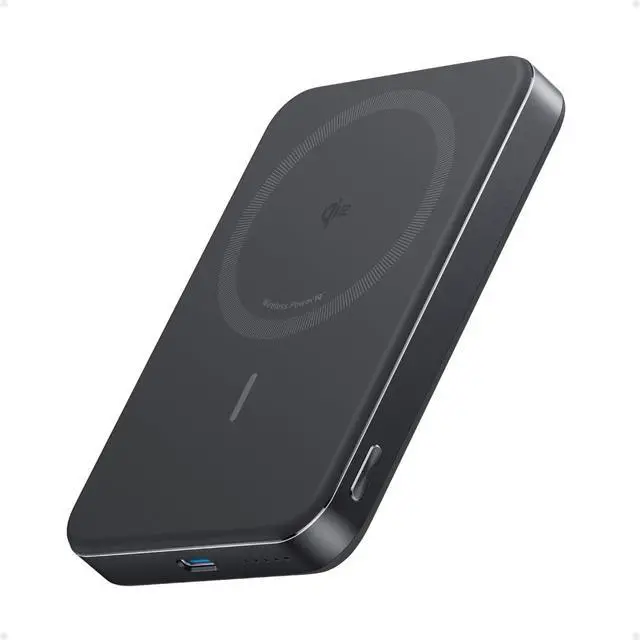Main image of Anker MagGo Power Bank, Ultra-Slim 10,000mAh Magnetic Battery Pack, Qi2 Certified 15W Ultra-Fast MagSafe Compatible Portable Charger, Ergonomic Design, for iPhone16/15/14/13/12 Series Only