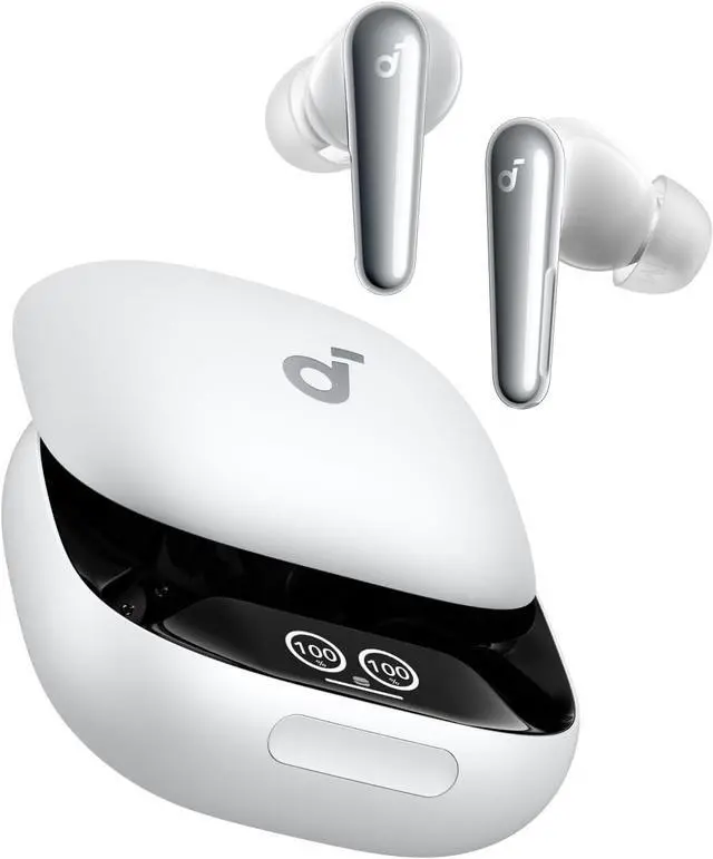 Main image of Soundcore Liberty 4 Pro by Anker, Noise Cancelling Wireless Earbuds, 7-Sensor and Real-Time Adaptive Noise Cancelling, 2× Faster Charging, Studio-Level Hi-Fi Music, Clear Calls with 6 Mics and AI