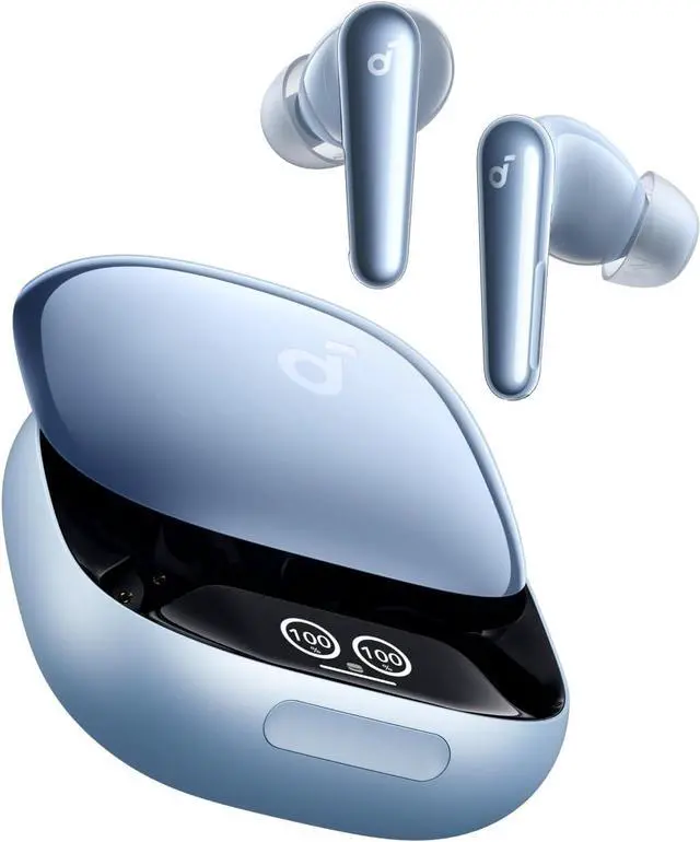 Main image of Soundcore Liberty 4 Pro by Anker, Noise Cancelling Wireless Earbuds, 7-Sensor and Real-Time Adaptive Noise Cancelling, 2× Faster Charging, Studio-Level Hi-Fi Music, Clear Calls with 6 Mics and AI